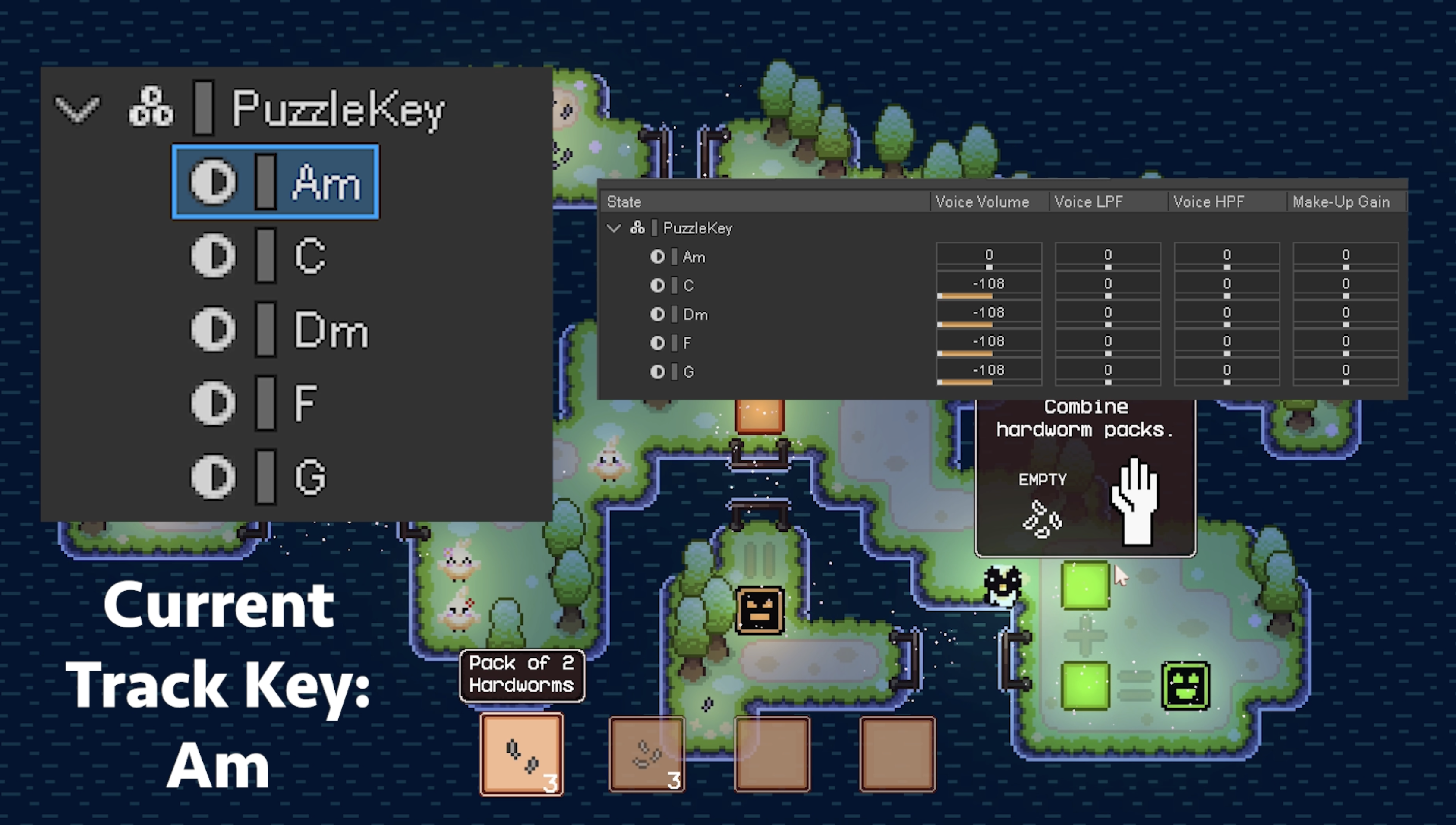 Wwise state setup for Ducks Afar puzzle key switching